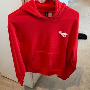 H&M Divided Bright Red Hoodie